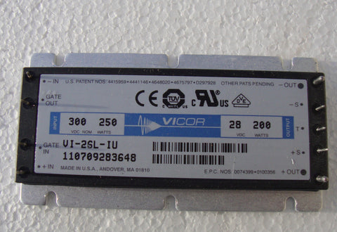 VICOR VI-26L-IU MODULE DC-DC Converter Input 300VDC-250Watts Out 28VDC-200Watts